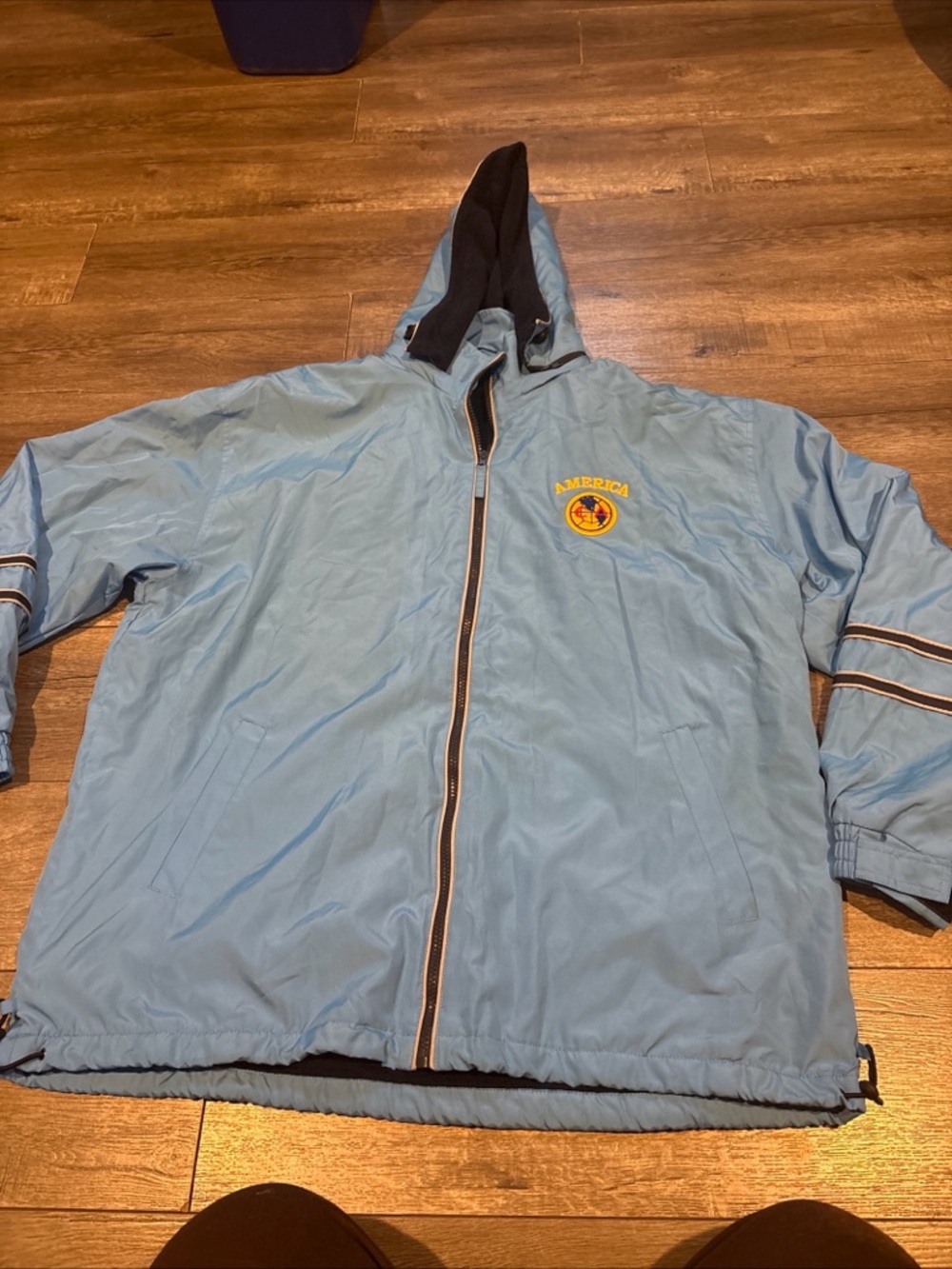 Vintage Club America Blue Jacket Futbol Soccer Mens Size XL